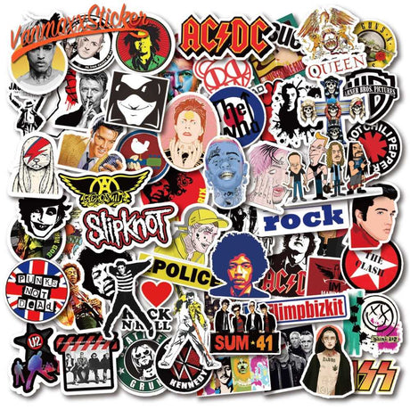 Singer Rock Band Stars Stickers Pack-ChandeliersDecor