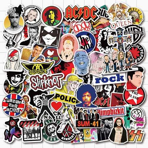 Singer Rock Band Stars Stickers Pack-ChandeliersDecor