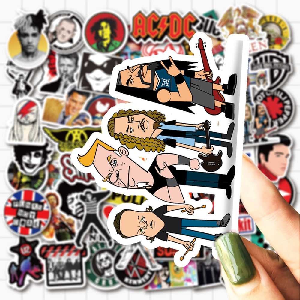 Singer Rock Band Stars Stickers Pack-ChandeliersDecor