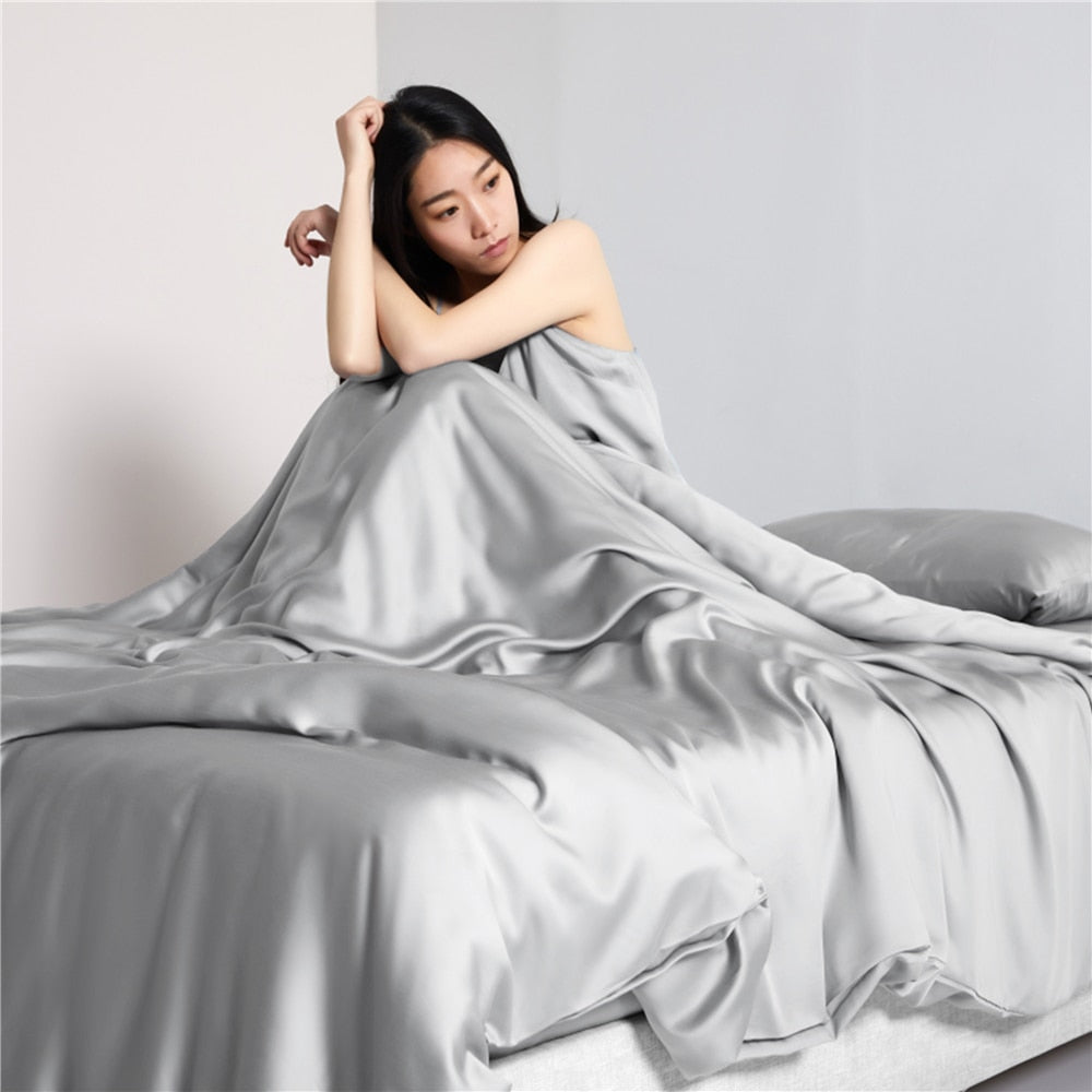 Sleep in Style with Our Elegant Silk Bedding Sets-ChandeliersDecor