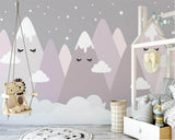 Sleeping Mountains Nursery Wallpaper-ChandeliersDecor.com