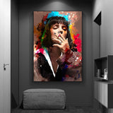 Smoking Woman Canvas Wall Art ‚Äì Elegant Artwork-ChandeliersDecor