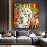 Smoky Smile: Marilyn Poster - Mesmerizing Iconic Art-ChandeliersDecor