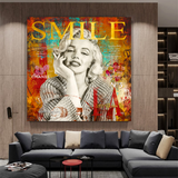 Smoky Smile: Marilyn Poster - Mesmerizing Iconic Art-ChandeliersDecor