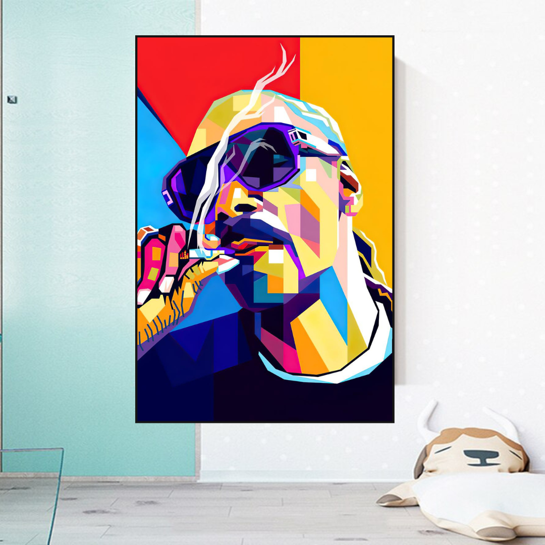 Snoop Famous Singer HipHop Canvas Wall Art-ChandeliersDecor