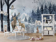 Snow Animals - Kids Room Wallpaper Mural-ChandeliersDecor.com