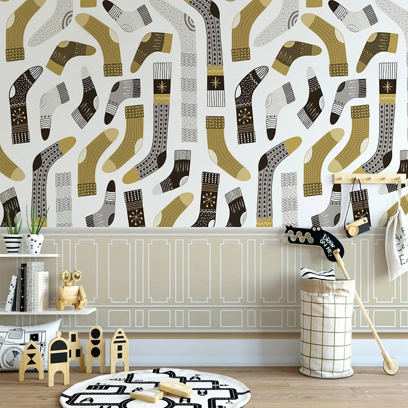 Sockville Wardrobe Room Wallpaper-ChandeliersDecor