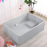 Soft Foam Foldable Grey Ball Pit Crawling Fence Children's Playground-ChandeliersDecor