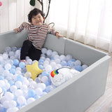 Soft Foam Foldable Grey Ball Pit Crawling Fence Children's Playground-ChandeliersDecor