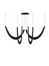 Solid Oak Wood Loops Chandelier - Handcrafted Beauty-ChandeliersDecor