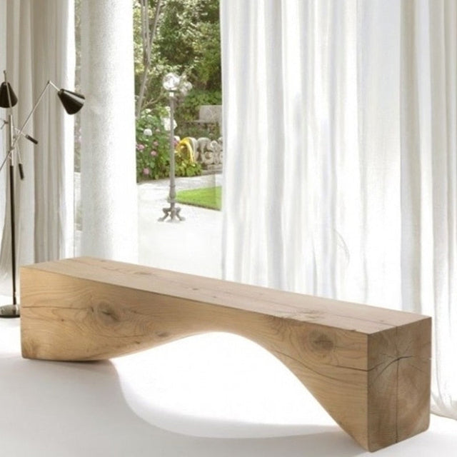 Solid Wood Bench: Expertly Crafted Furniture-ChandeliersDecor