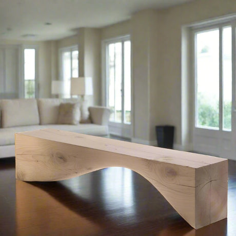 Solid Wood Bench: Expertly Crafted Furniture-ChandeliersDecor