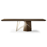 Solid Wood Designer Dining Table-ChandeliersDecor