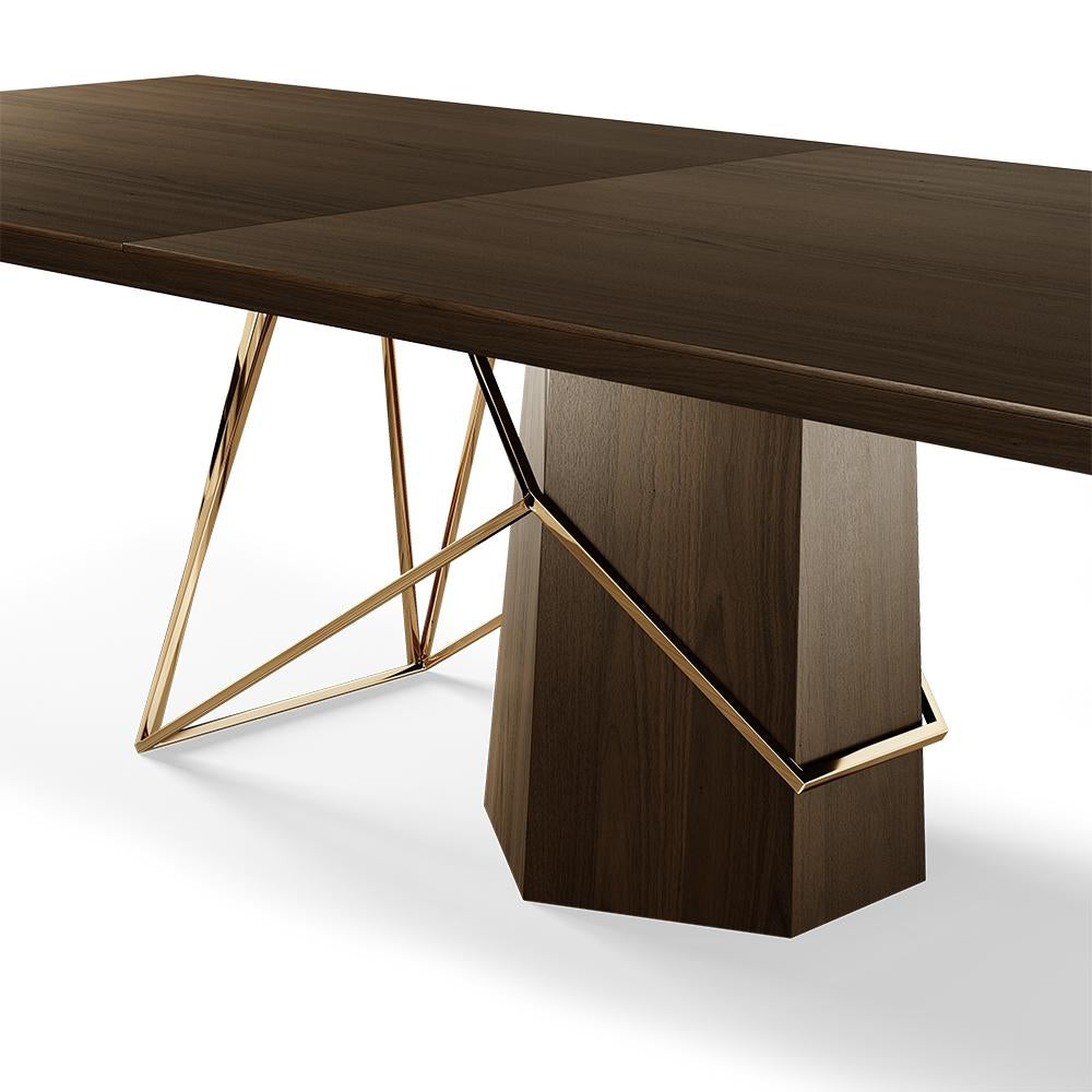 Solid Wood Designer Dining Table-ChandeliersDecor