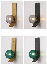 Soot Glass Bedroom Bedside Wall Lamps-ChandeliersDecor