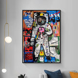 Spaceman Luxe Canvas Wall Art-ChandeliersDecor