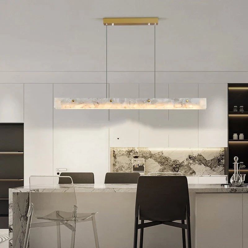 Spanish Marble LED Kitchen Island Dining Chandelier-ChandeliersDecor