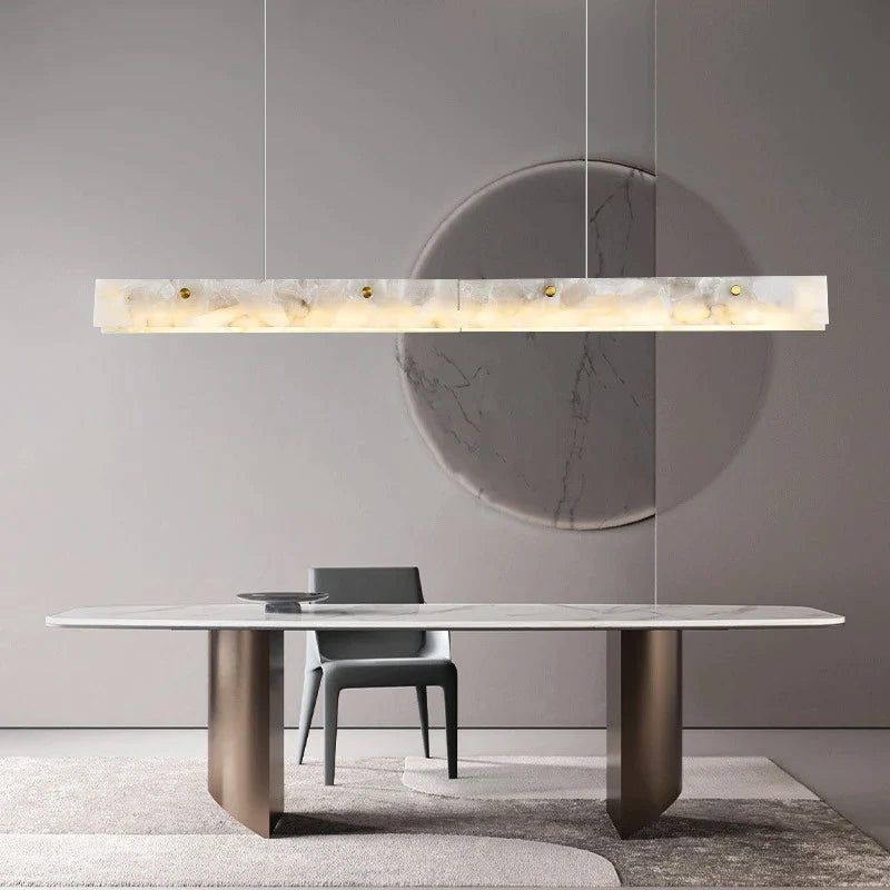 Spanish Marble LED Kitchen Island Dining Chandelier-ChandeliersDecor