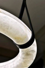 Spanish Marble Ring Lustre Chandelier Lighting-ChandeliersDecor