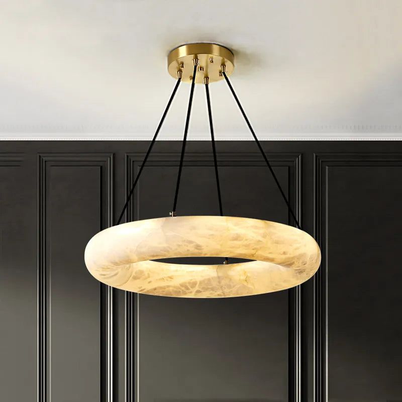 Spanish Natural Marble Chandelier-ChandeliersDecor