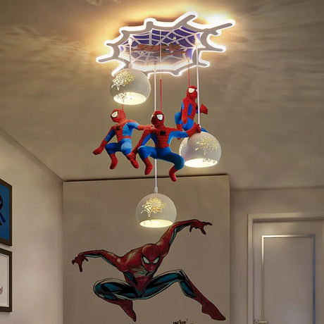 Spiderman LED Light for Kids Room-ChandeliersDecor