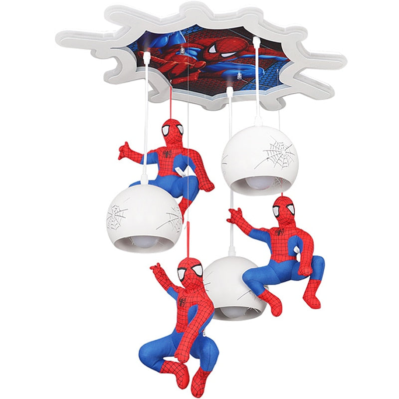 Spiderman Pendant Light - Art Deco Lighting for Kids Room-ChandeliersDecor