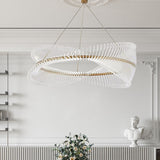 Spiral Acrylic Chandelier: Illuminate with Style