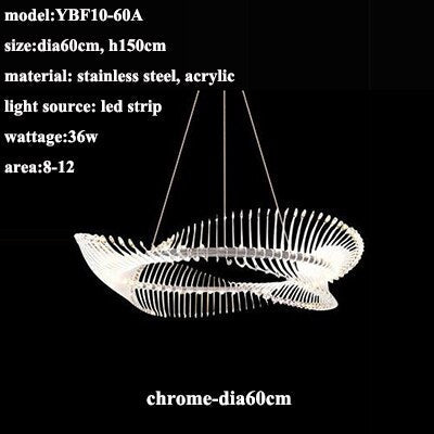 Spiral Acrylic Chandelier: Illuminate with Style-ChandeliersDecor