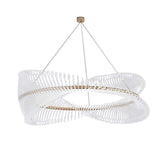 Spiral Acrylic Chandelier: Illuminate with Style-ChandeliersDecor