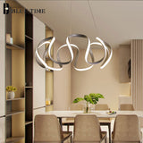 Spiral Wave LED Chandelier: Illuminating Sophistication-ChandeliersDecor