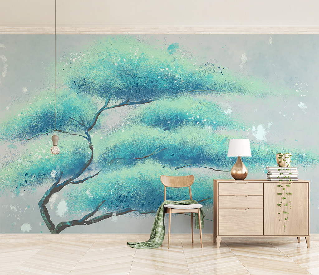 Spread Wide Tree Wallpaper Murals: Stylish Design-ChandeliersDecor
