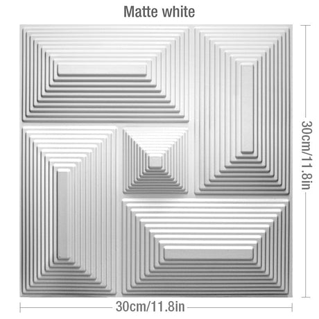 Square Geometric 3D Wall Panel for House Wall Renovation