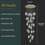 Square Crystal Pendant Chandelier - Exquisite Lightinging-ChandeliersDecor