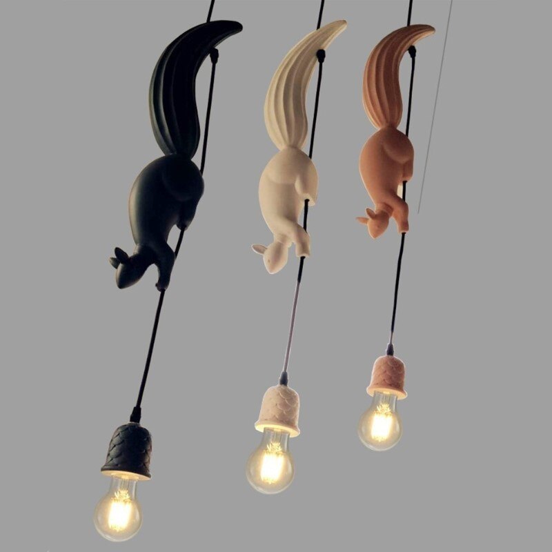 Squirrel Resin Modern Pendant Lights-ChandeliersDecor
