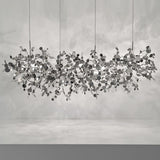 Stainless Steel Leaf Chandelier Lamp - Home Decor Lighting-ChandeliersDecor