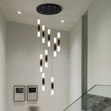 Staircase Chandelier - Illuminate with Acrylic Chandelier-ChandeliersDecor