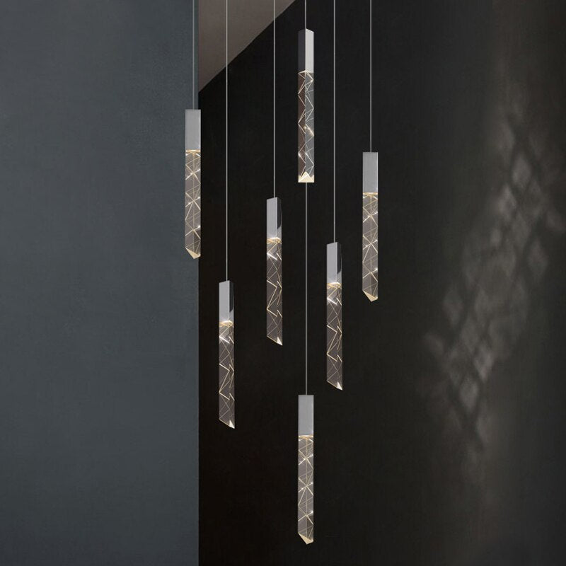 Staircase Crystal Chandelier Light-ChandeliersDecor