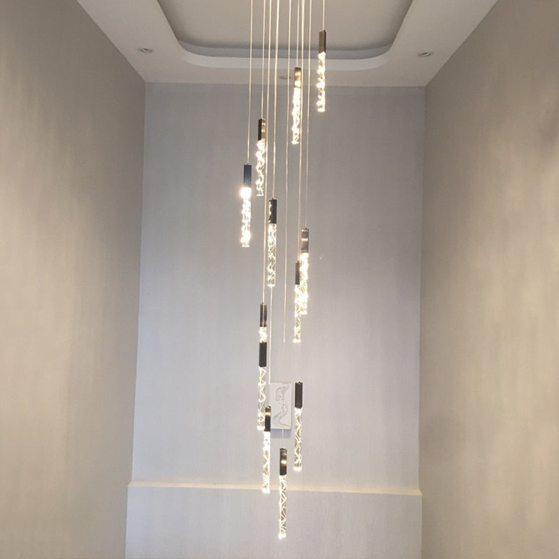 Staircase Crystal Chandelier Light-ChandeliersDecor