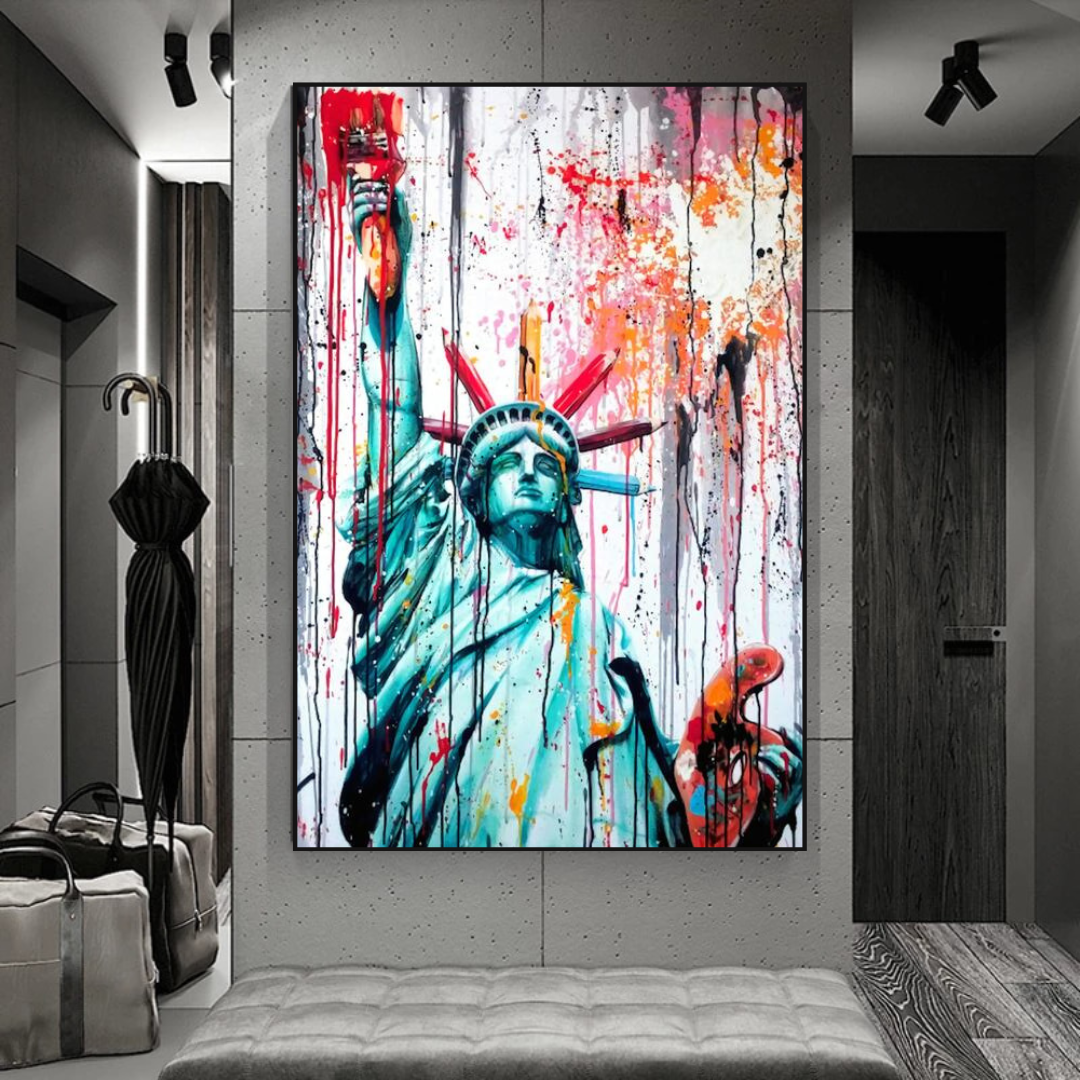 Statue of Liberty Canvas Wall Art - Freedom and Hope Symbol-ChandeliersDecor