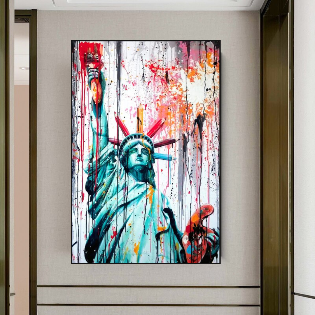 Statue of Liberty Canvas Wall Art - Freedom and Hope Symbol-ChandeliersDecor