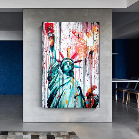 Statue of Liberty Canvas Wall Art - Freedom and Hope Symbol-ChandeliersDecor