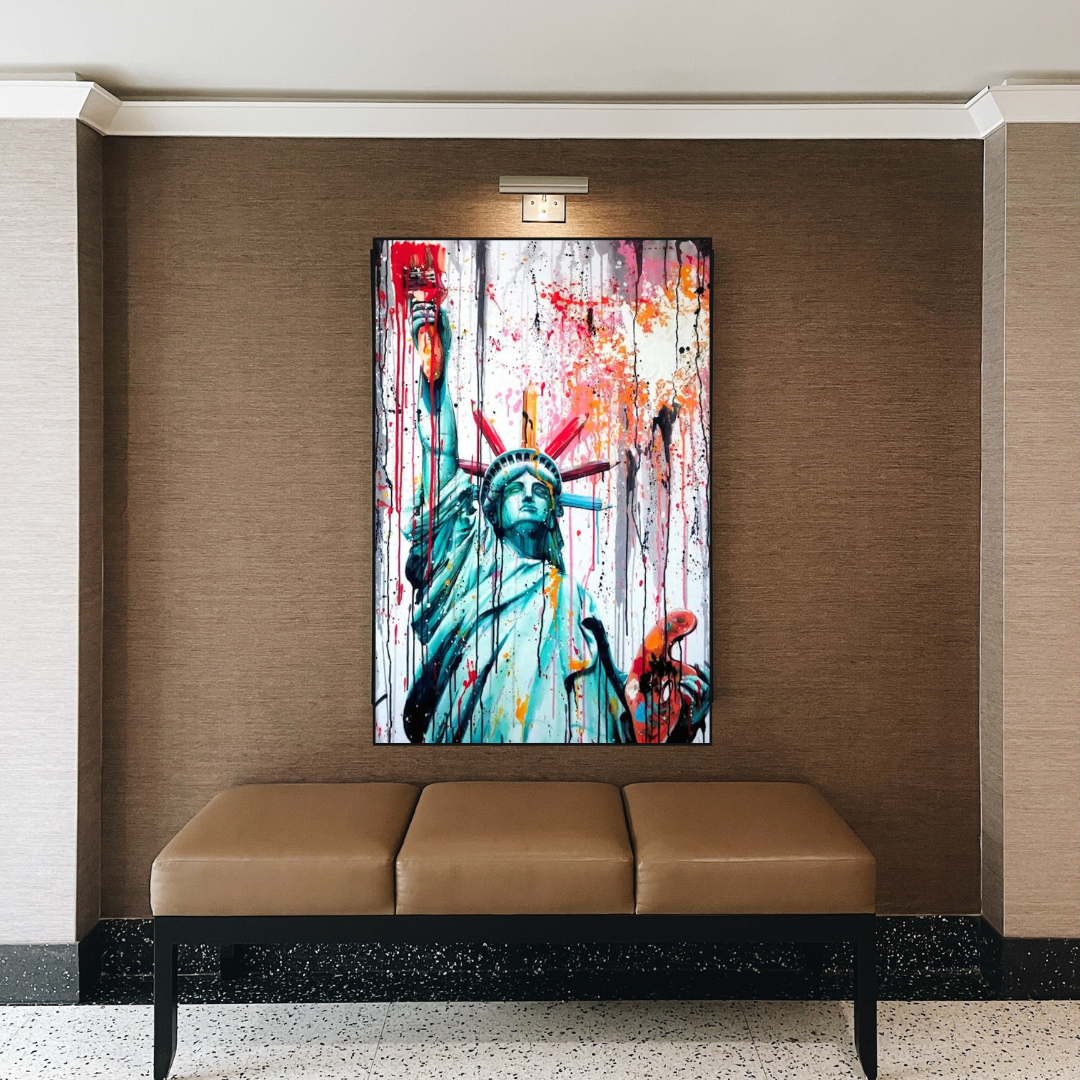 Statue of Liberty Canvas Wall Art - Freedom and Hope Symbol-ChandeliersDecor