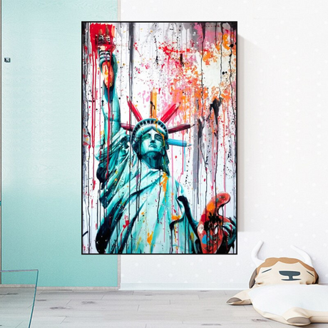 Statue of Liberty Canvas Wall Art - Freedom and Hope Symbol-ChandeliersDecor