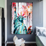 Statue of Liberty Canvas Wall Art - Freedom and Hope Symbol-ChandeliersDecor