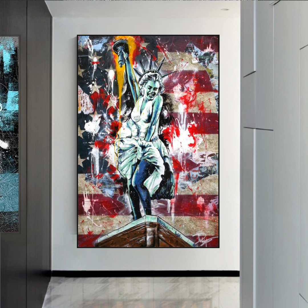 Statue of Liberty: Marilyn Monroe Poster - Tribute-ChandeliersDecor