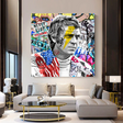 Steve Mc Queen Racing Canvas Wall Art