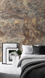 Stone Effect Luxe Wallpaper Mural-ChandeliersDecor.com