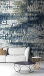 Stonewash Abstract Blues Wallpaper Mural-ChandeliersDecor.com