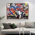 Street Graffiti Art Dog Canvas Wall Art