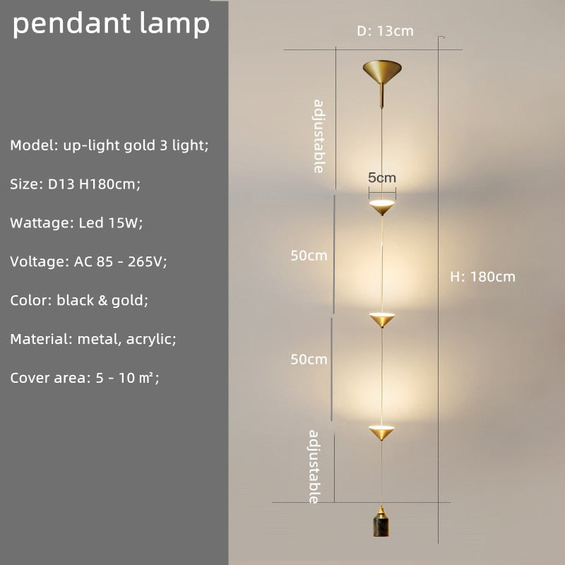 String Bedside LED Adjustable Floor Lamp-ChandeliersDecor